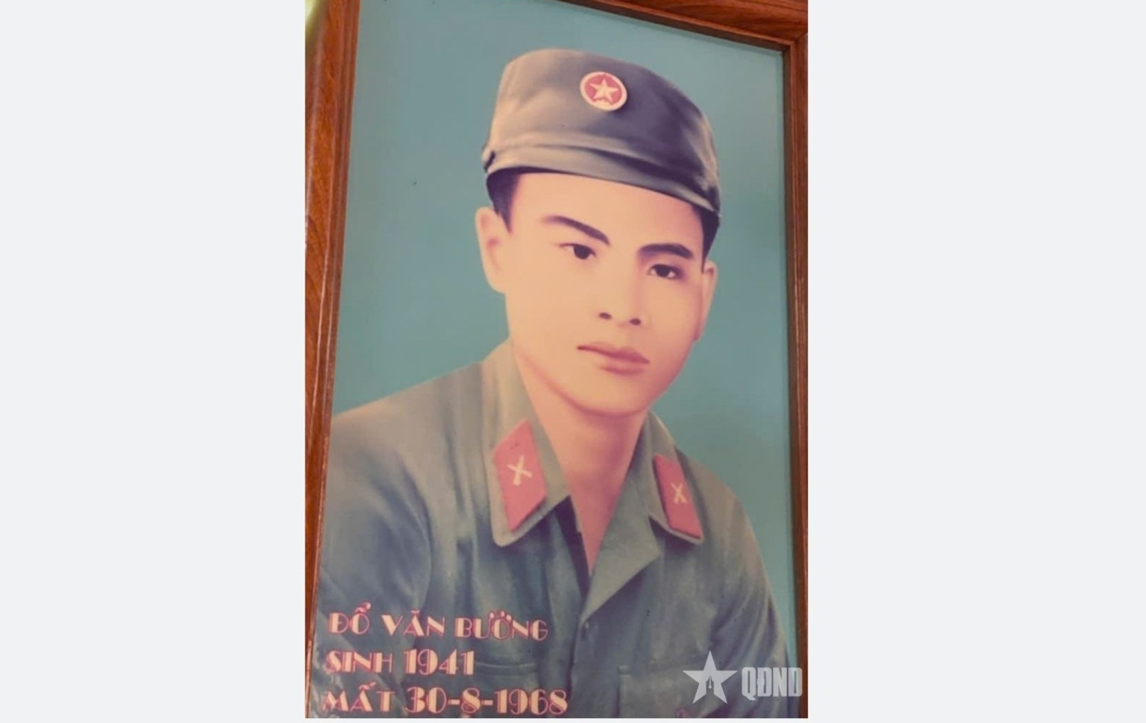 Mong được tìm thấy phần mộ liệt sĩ Đỗ Văn Bưởng